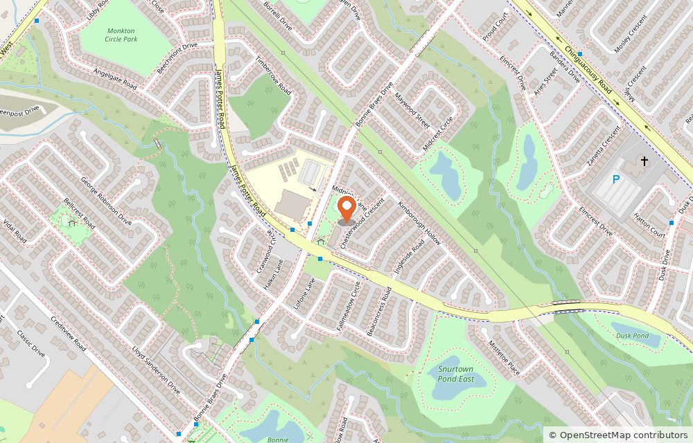 Map showing Grab & Eat at 66 Chesterwood Cres, Brampton